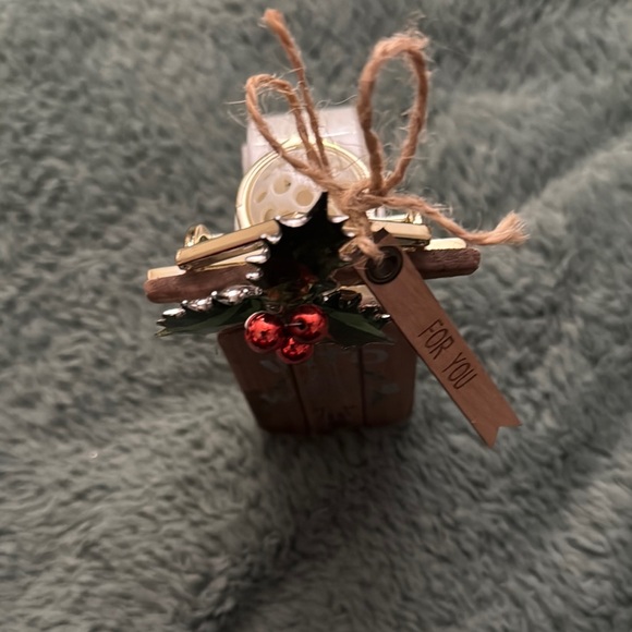Rustic Brown Holiday Sled Ornament - Picture 4 of 6